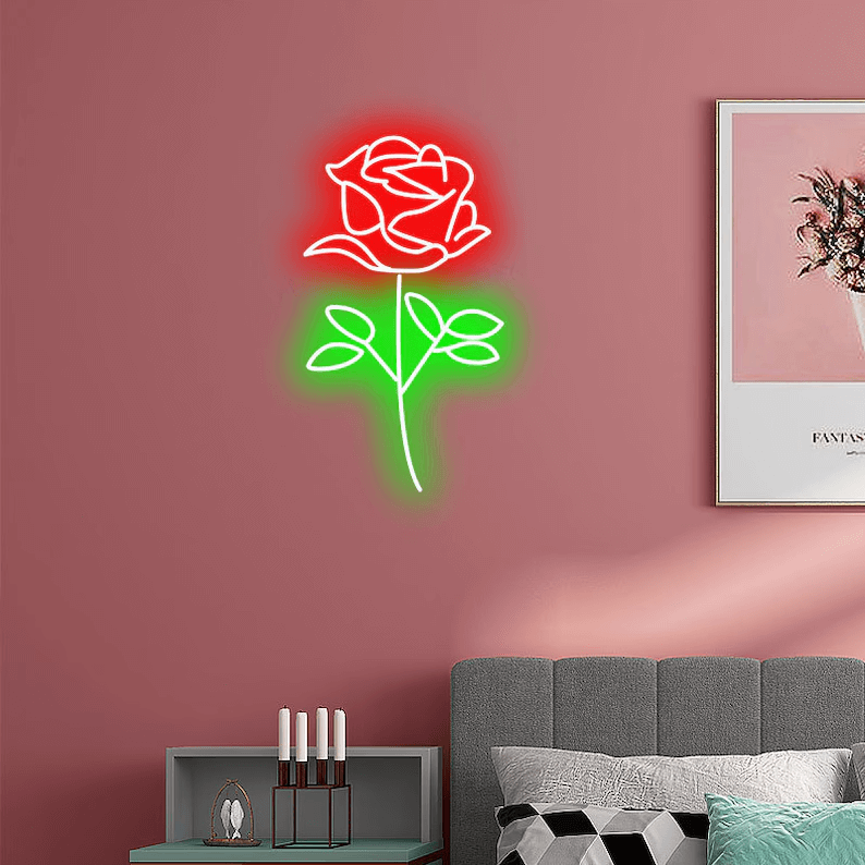 Rose Flower Led Neon Sign