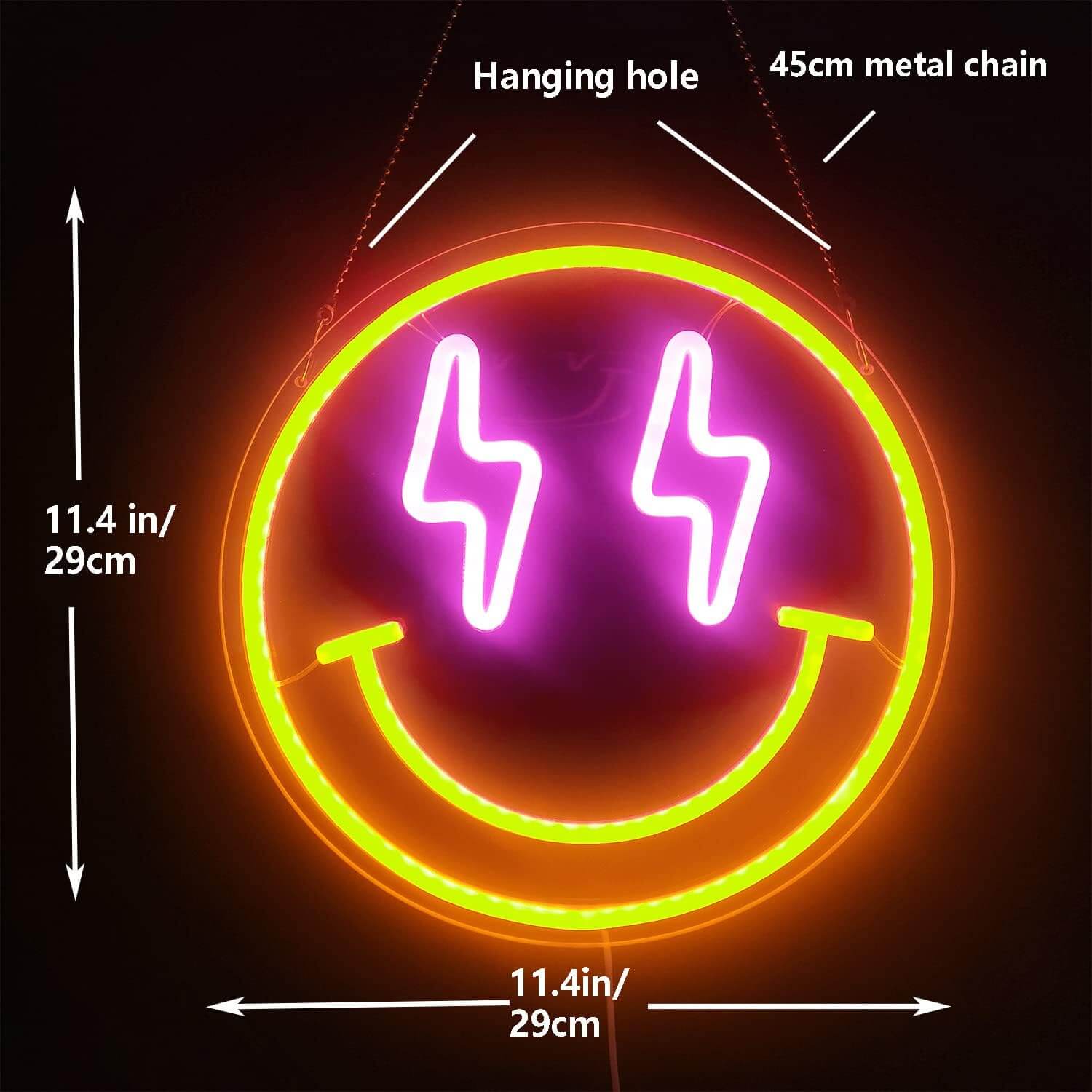 Smile Neon Sign for Shop&Home Decor