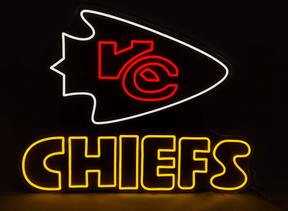 Chiefs neon sign 
