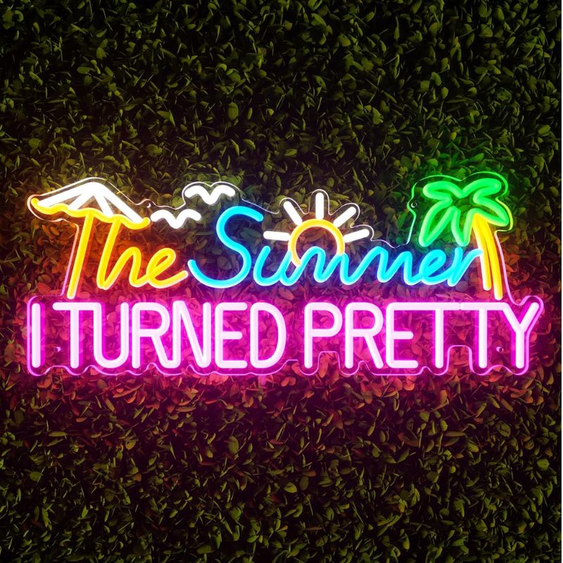 The Summer I Turned  Pretty Led Neon Sign Neon Room Decor Sign