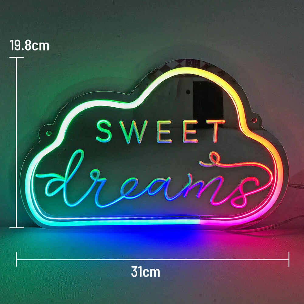 Mirror Neon Sign for Home&Shop Decor