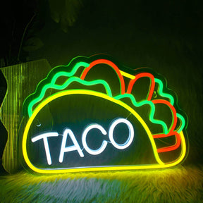 Taco Neon Sign Restaurant Wall Sign Art