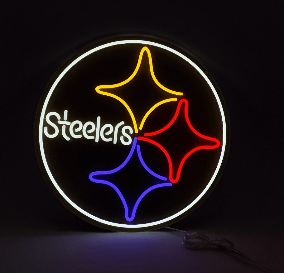 Steelers Led Neon Sign Light Man Cave Decor Sign Light