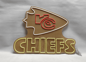 Kansas City Chiefs LED Neon Sign Wall Decor Sign