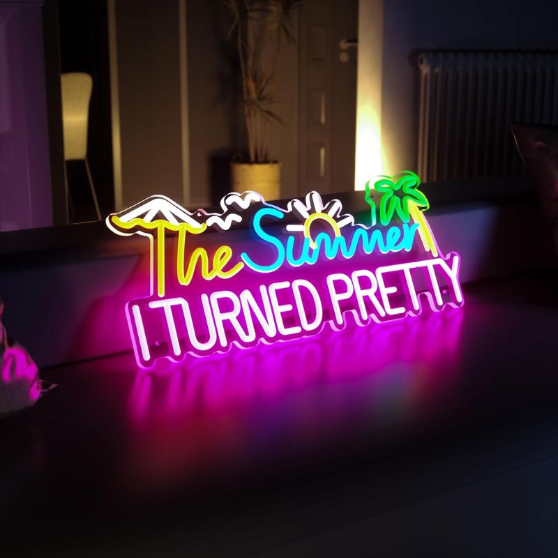 The Summer I Turned  Pretty Led Neon Sign Neon Room Decor Sign