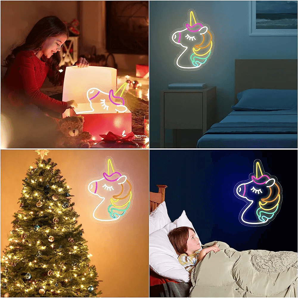 Unicorn Led Neon Sign Home Decor Kids Gift