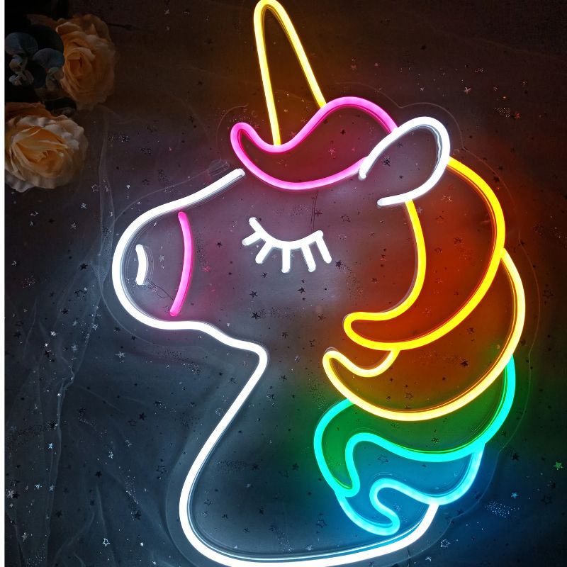 Unicorn Led Neon Sign Home Decor Kids Gift