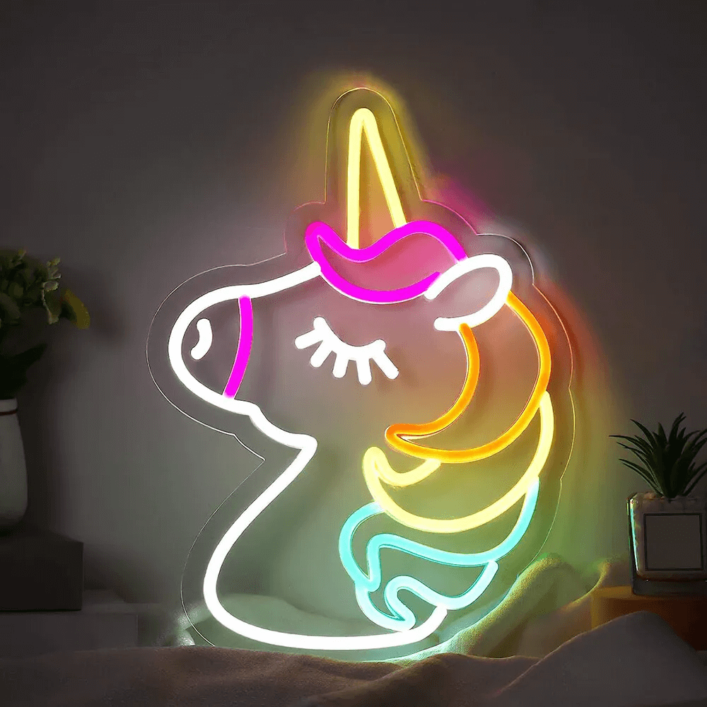 Unicorn Led Neon Sign Home Decor Kids Gift