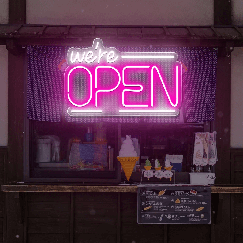 Open Neon Sign Business Shop Led Light Sign