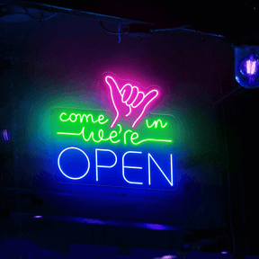 Come in We're Open Sign Bar Led Light Sign