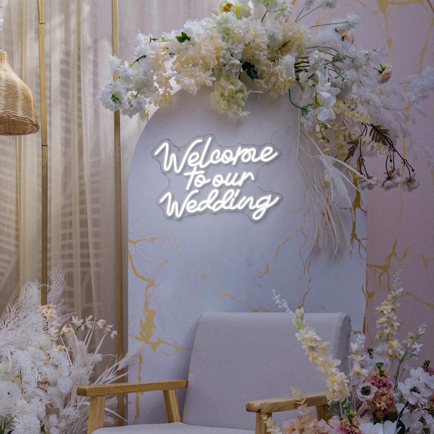 Welcome To Our Wedding Neon Sign for Wedding Party Decor