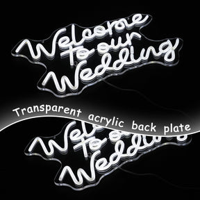 Welcome To Our Wedding Neon Sign for Wedding Party Decor