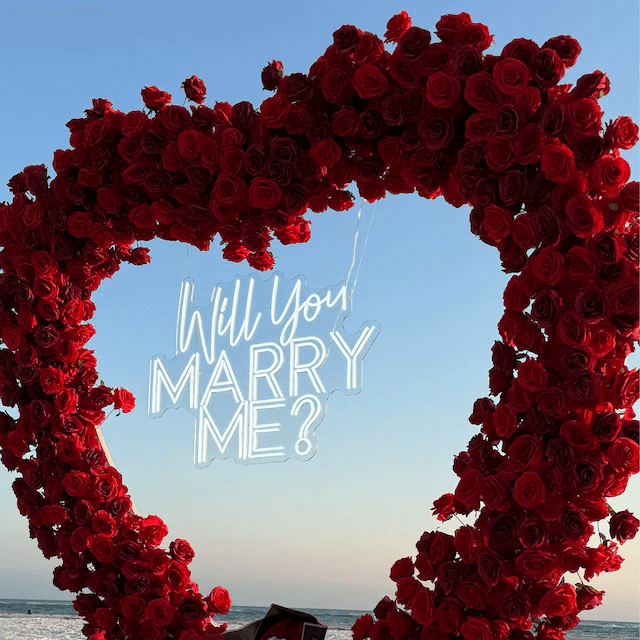 Will You MARRY ME Wedding Neon Sign Proposal Neon Light