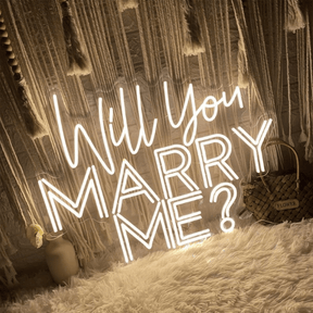 Will You MARRY ME Wedding Neon Sign Proposal Neon Light