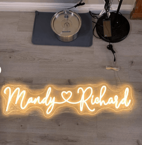 Heart Wedding Neon Sign