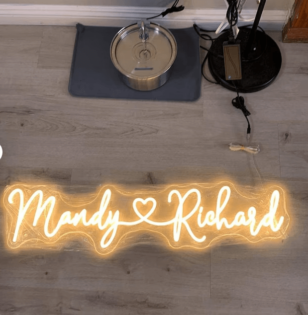 Heart Wedding Neon Sign