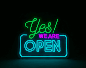 Yes Open Neon Sign Shop&Bar Open Led Sign